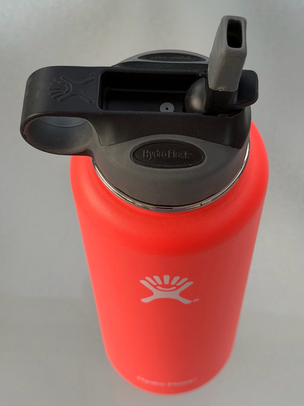 Bright Orange Hydro Flask Wide Mouth Stainless Steel Water Bottle, 40 Oz./1.18 L - Picture 7 of 10